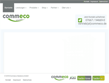 Tablet Screenshot of commeco.de